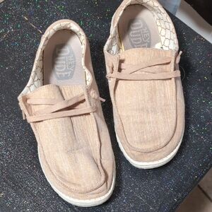 Hey Dude Women's Sparkling Rose Gold Loafers